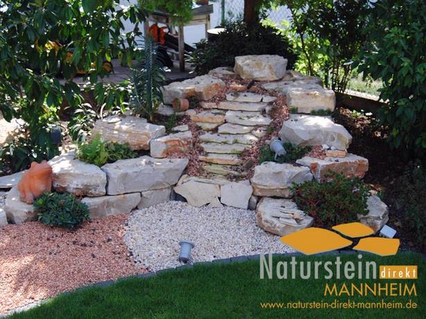 Gartengestaltung mit bruchsteinen