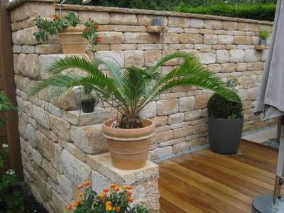 Mediterraner sichtschutz terrasse