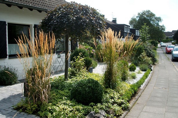 Vorgarten mit gräser gestalten