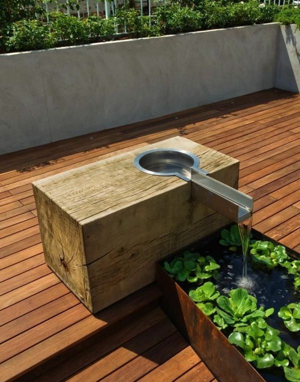 Brunnen für terrasse