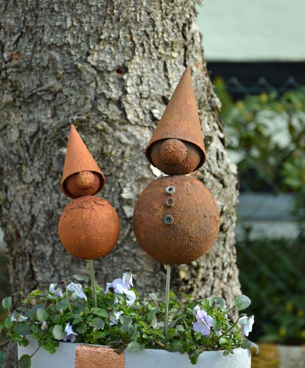 Gartendeko rost selber machen