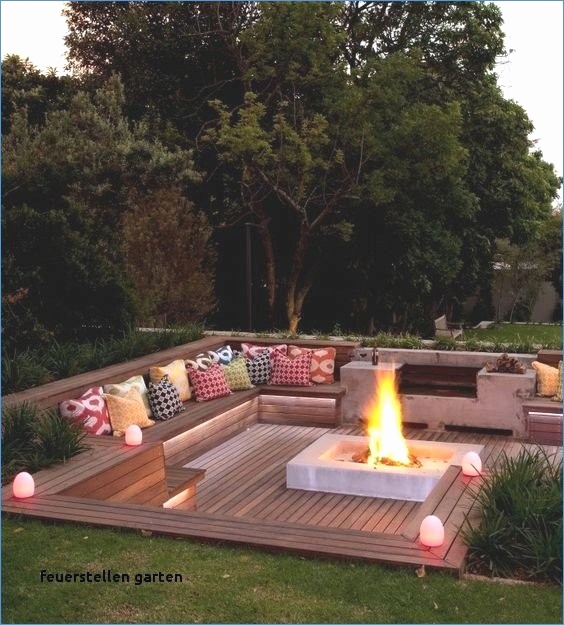 Gartengestaltung feuerstelle im garten
