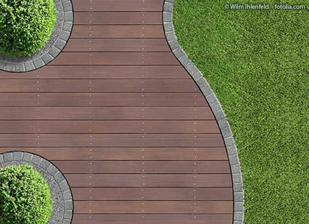 Gartenwege aus holz
