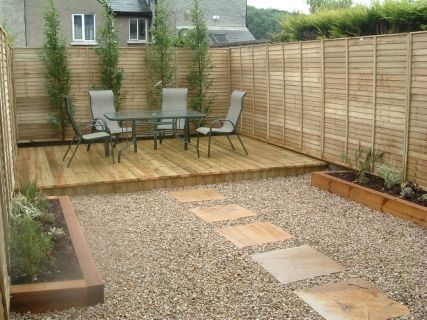 Decking design-Ideen für kleine Gärten