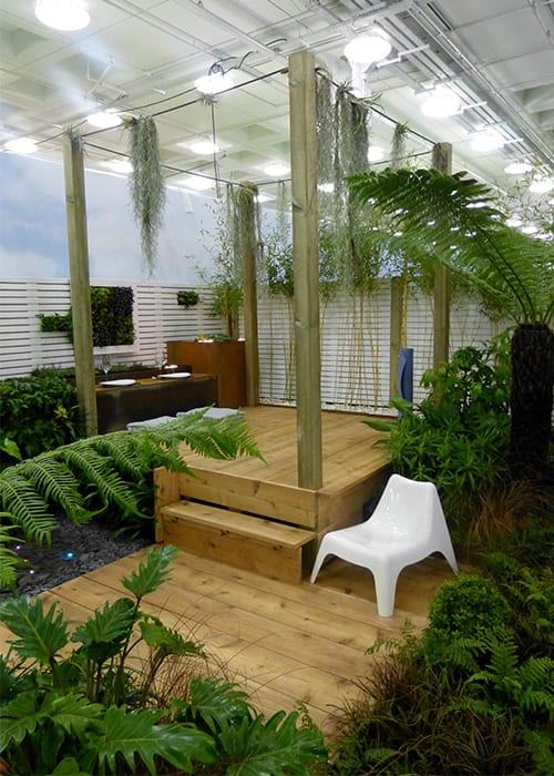 Kleine tropische Garten Ideen