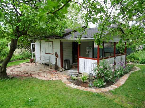 Terrasse aus ziegelsteinen