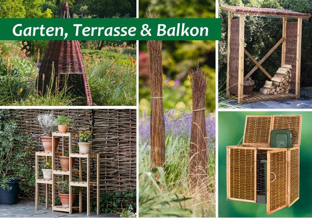 Weiden deko garten
