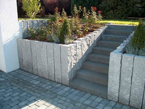 Gartengestaltung mit granit