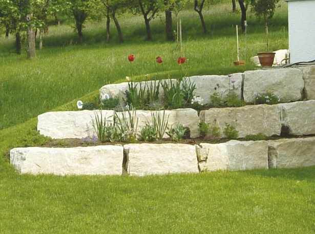 Steinblöcke garten