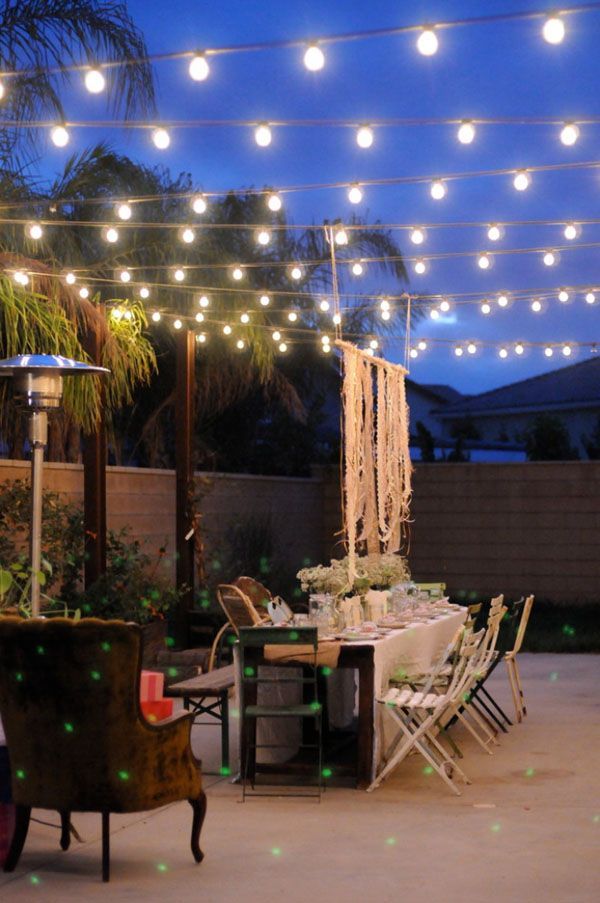 hinterhof-string-licht-ideen-79 Backyard string light ideas