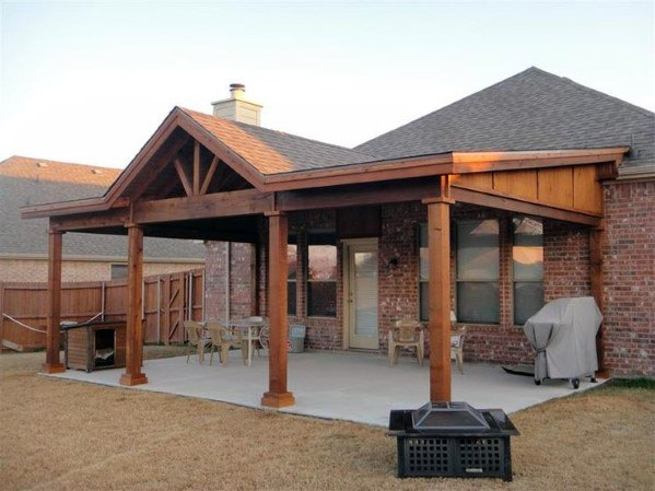 hinterhof-terrasse-dach-ideen-19 Backyard patio roof ideas