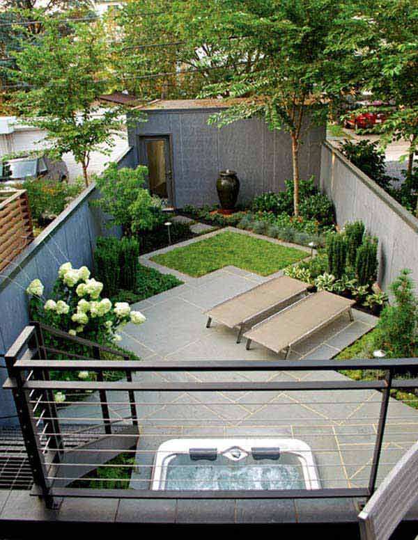 moderne-landschaftsgestaltung-ideen-fur-kleine-hinterhofe-03 Modern landscaping ideas for small backyards