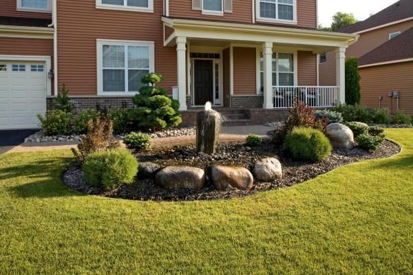 vorgarten-landschaftsbau-ideen-wasser-brunnen-82_14 Front yard landscaping ideas water fountain