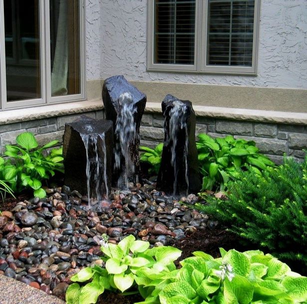vorgarten-landschaftsbau-ideen-wasser-brunnen-82_17 Front yard landscaping ideas water fountain