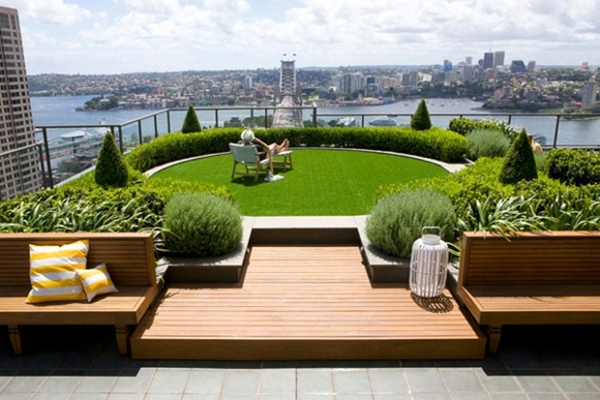 Schöne terrassengestaltung