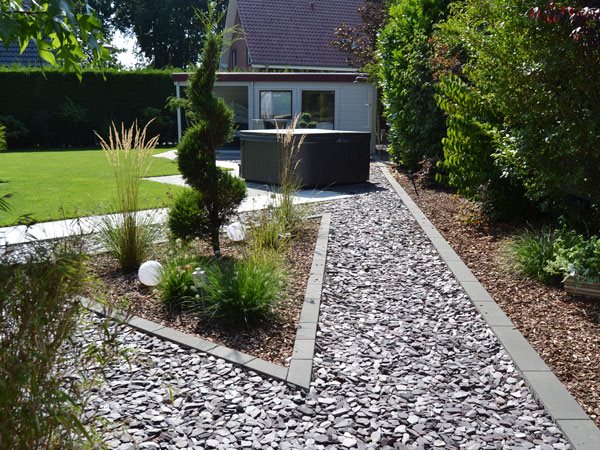 Gartengestaltung mit kies und splitt