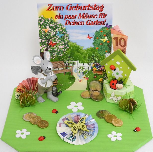 Geldgeschenk garten
