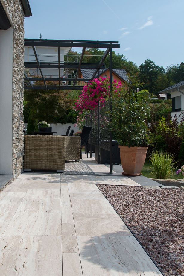 Terrassen fliesen modern