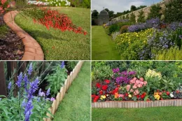 Grenzen für Blumengärten