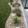 Gartengestaltung mit kieselsteinen