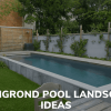 Landscaping ideas around inground pool