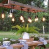 Outdoor dining lighting ideas
