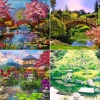 Japanische Gartenmalerei