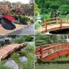 Japanisches Gartenbrückendesign