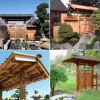 Japanisches Gartentor-Design