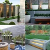 Moderne Gartenmauer-Gestaltung