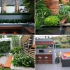 Moderne zeitgenössische Gärten