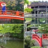 Traditionelle japanische Brücke