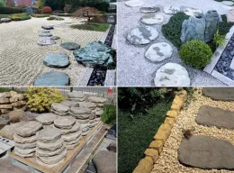 Trittsteine für den japanischen Garten